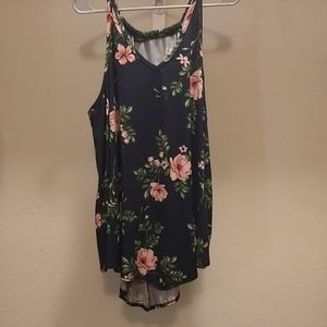Floral Handkerchief Style Tank